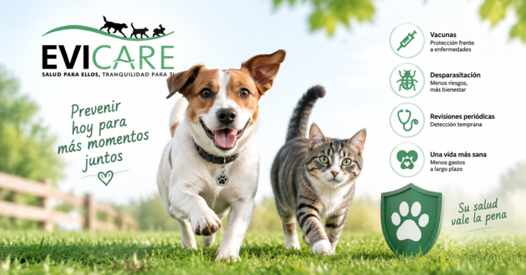 Medicina preventiva en mascotas con vacunas, desparasitación y revisiones veterinarias para cuidar la salud de perros y gatos